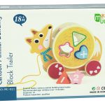 Pulling Hedgehog On Wheels Wooden Blocks Sorter