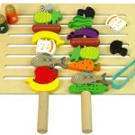 Wooden Grill Accessories Barbecue Skewers Grilling Baking