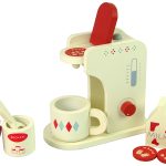 Wooden Coffee Maker Accessories Kitchen Kids