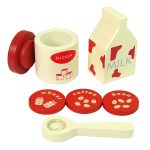 Wooden Coffee Maker Accessories Kitchen Kids