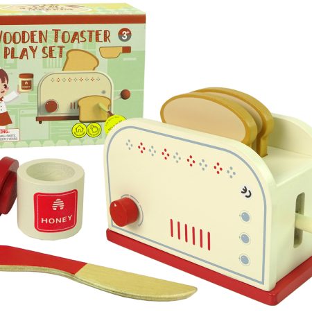Wooden Toaster Accessories Breakfast Kitchen Kids