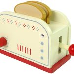 Wooden Toaster Accessories Breakfast Kitchen Kids