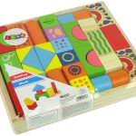 Set of Wooden Bricks Castle Shapes