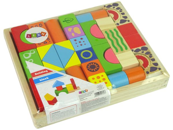 Set of Wooden Bricks Castle Shapes