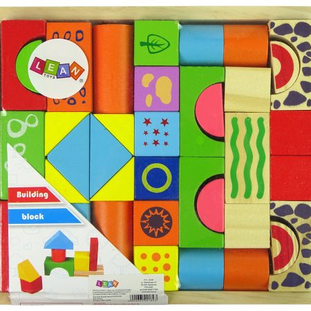 Set of Wooden Bricks Castle Shapes