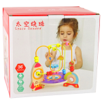 Educational Wooden Interlacing with Rocket Space bead maze