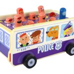 Wooden Arcade Game Dodgeball Police Bus