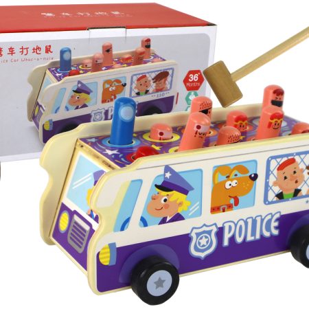 Wooden Arcade Game Dodgeball Police Bus