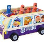 Wooden Arcade Game Dodgeball Police Bus