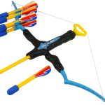 Longbow 6-shot Sport Bow for children Blue and Black
