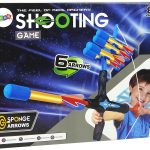Longbow 6-shot Sport Bow for children Blue and Black