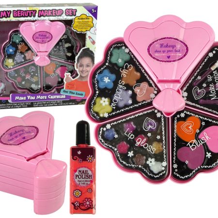 Pink Shell Makeup Bag Eyeshadows Gloss Pink