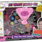 Pink Shell Makeup Bag Eyeshadows Gloss Pink