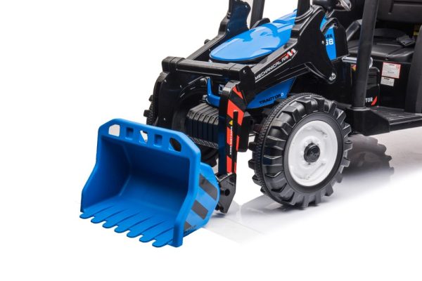 Battery-operated tractor with trailer Hercules Blue 24V