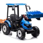 Battery-operated tractor with trailer Hercules Blue 24V
