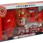 Firefighter Set Firetruck Helmet Extinguisher