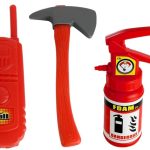 Firefighter Set Firetruck Helmet Extinguisher