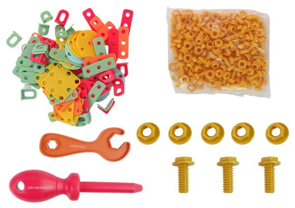 Vaikiškas įrankių rinkinys konstruktorius DIY TOOL BOX