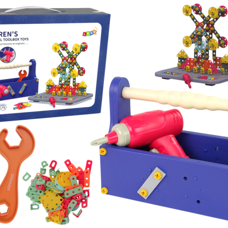 Vaikiškas įrankių rinkinys konstruktorius DIY TOOL BOX