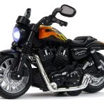 Champion Motorcycle Black 1:14 Drive Pull-Back Sound Lights