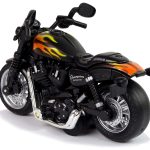 Champion Motorcycle Black 1:14 Drive Pull-Back Sound Lights