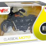 Champion Motorcycle Black 1:14 Drive Pull-Back Sound Lights