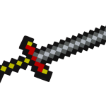 Knight Set Sword Foam Shield Pixel Theme