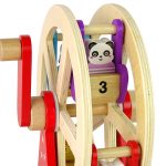 Rotating Wooden Ferris Wheel Figures