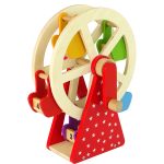 Rotating Wooden Ferris Wheel Figures