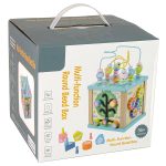 Wooden Educational Cube Sorter Labyrinth Game Clock Chinoiserie