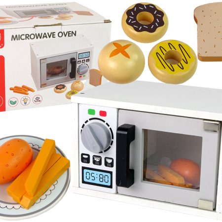 Wooden Microwave Cooker Food white