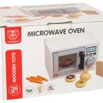 Wooden Microwave Cooker Food white