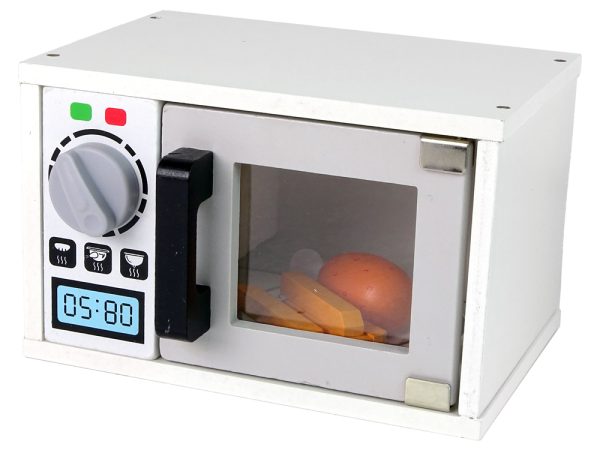 Wooden Microwave Cooker Food white