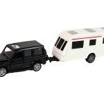 Jeep Black Caravan Vehicle Set Metal Elements