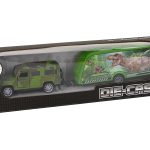 Jeep Vehicle Set with Pulling Dinosaur Trailer