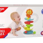 Educational Ball Slide Sorter 5 Levels Lion Basket For Babies