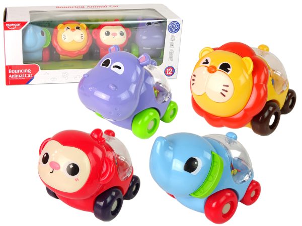 Set of Coloured Vehicles with Balls