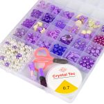 Jewellery Making Bead Set Purple Clips