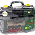 DIY Kit in a Suitcase Screwdriver with Batteries Green