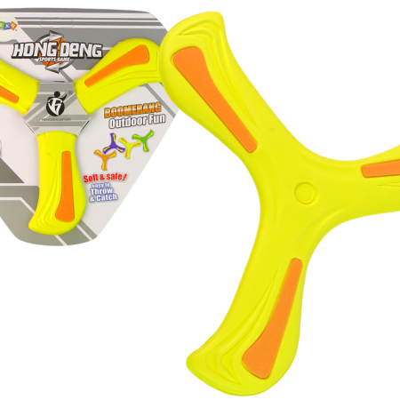 Boomerang Flying Disc Thrower Yellow For Kids