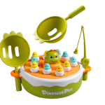 Game Dinosaur Fishing Rods Accessories Wooden Green