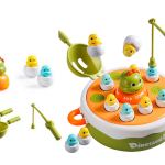 Game Dinosaur Fishing Rods Accessories Wooden Green