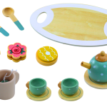 Tea Coffee Set for Children Wooden 15 Pieces