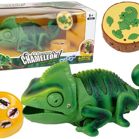 Remote Controlled Chameleon Green Light 28 cm