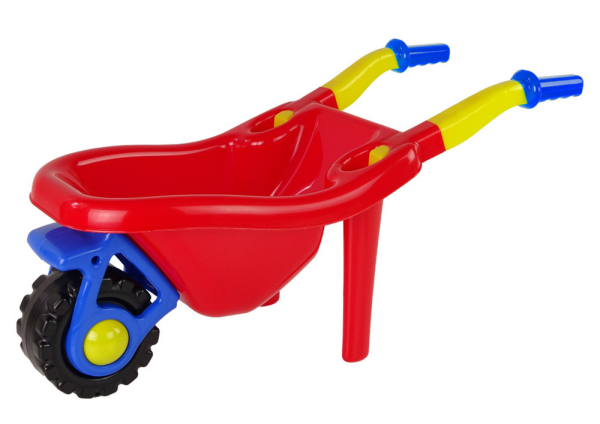 Children's Garden Wheelbarrow Shovel Rake Colorful Set 3 pcs.