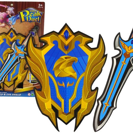 Blue Warrior Sword Shield Set from EVA Foam.