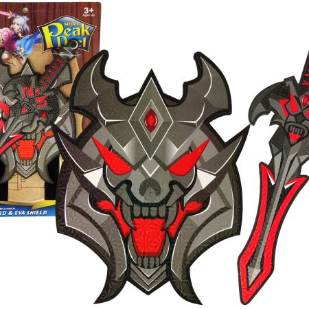 Black Warrior Sword Shield Set in EVA Foam.