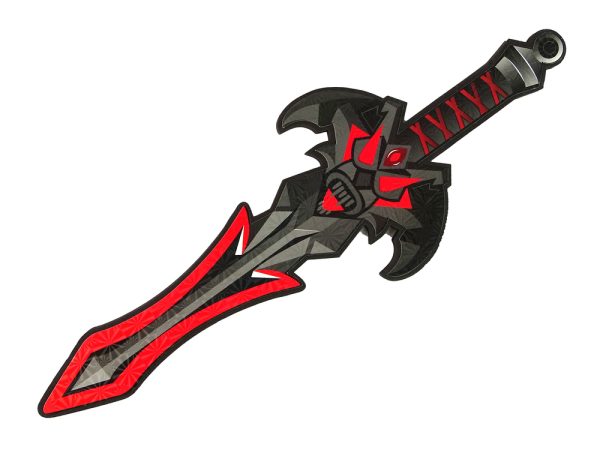 Black Warrior Sword Shield Set in EVA Foam.