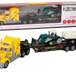 Vehicle Set Yellow Truck 60 cm Excavator with trailer  Remote-controlled R/C