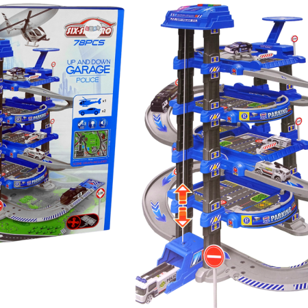 Police Four Level Car Park 1:64 Vehicles Sound Lights